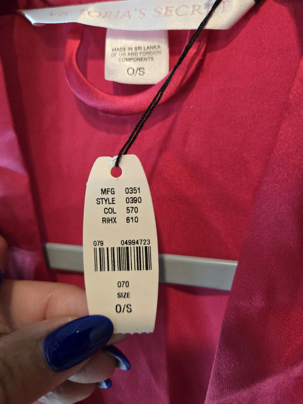 Victoria's Secret Satin Kimono Robe in Hot Pink